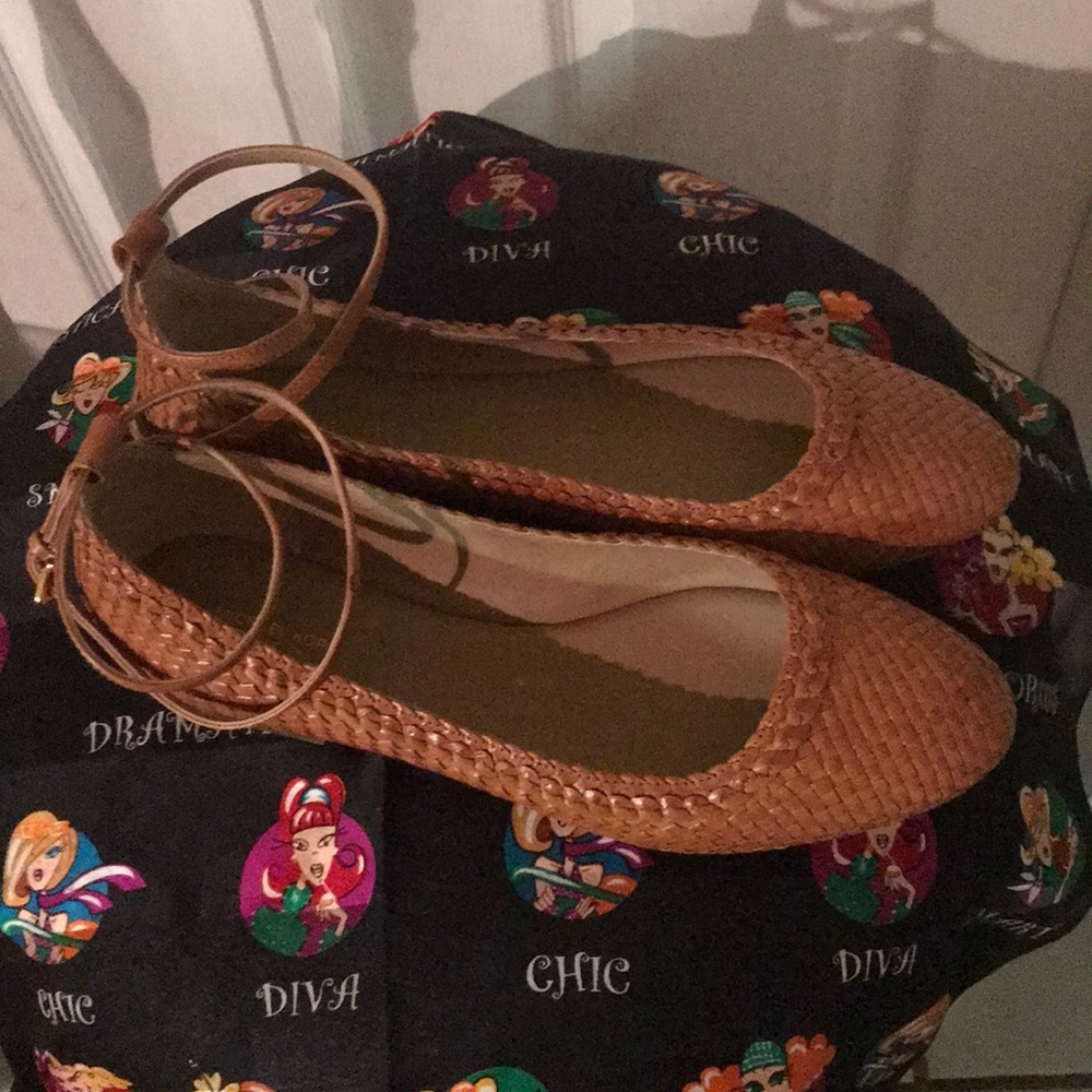 Michael Kors Collection woven leather flats